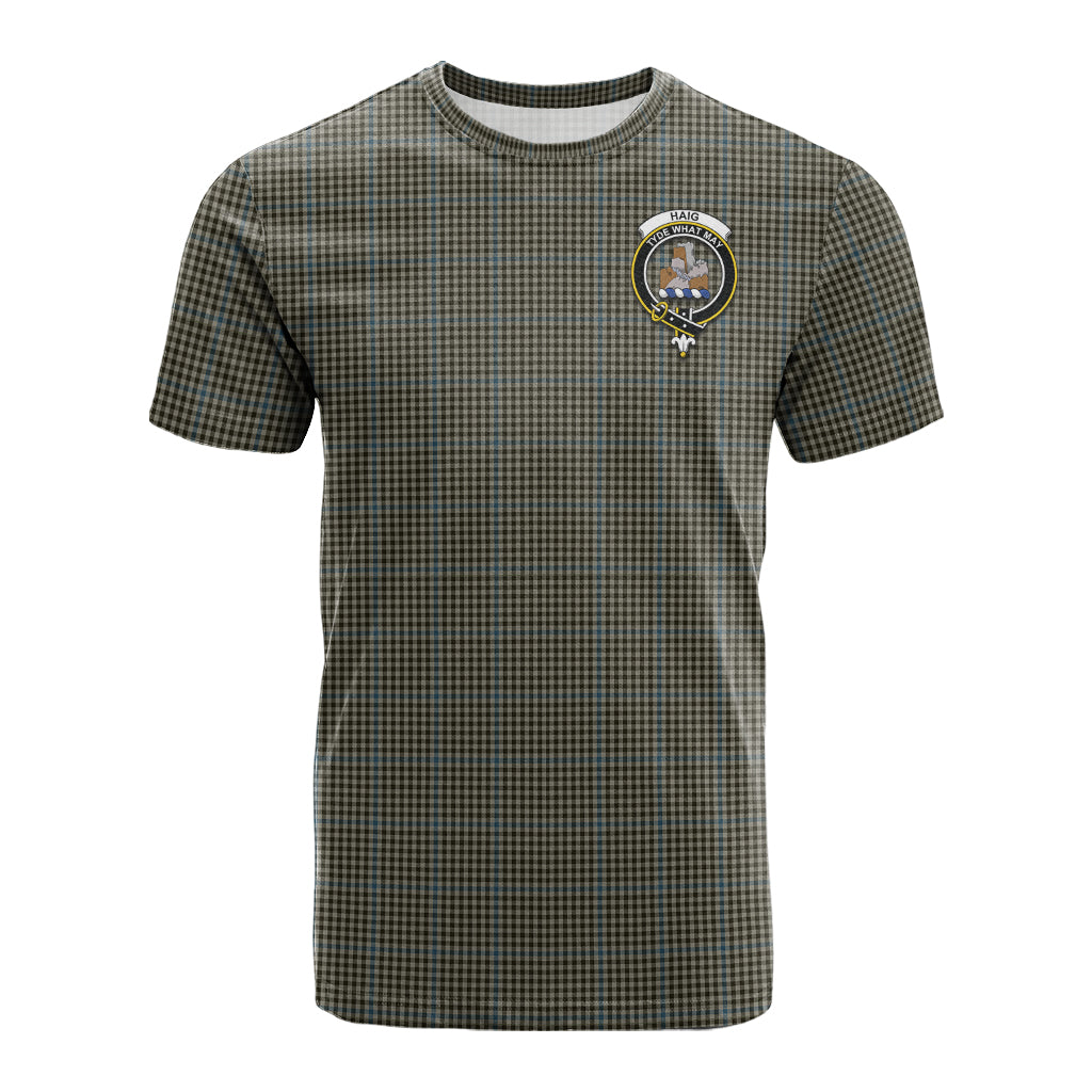 Haig Tartan T-Shirt with Family Crest - Tartan Vibes Clothing