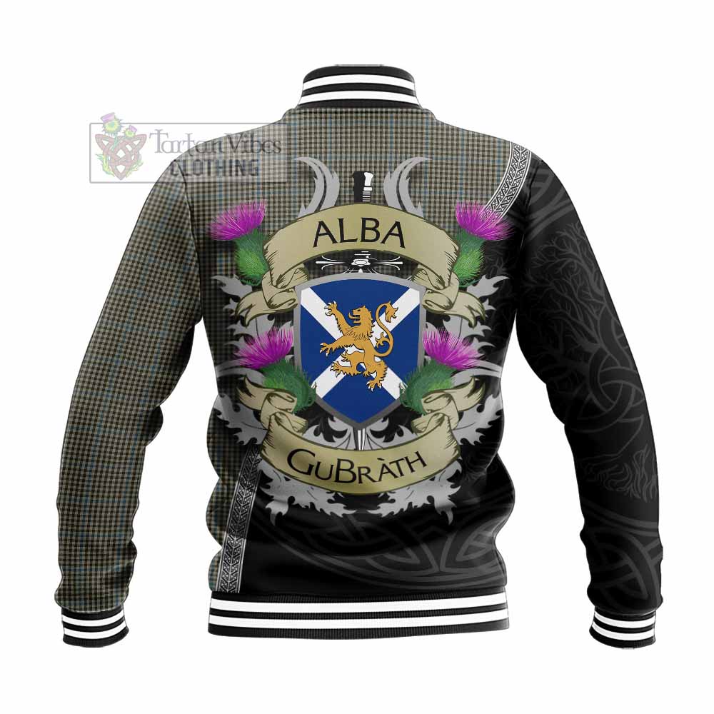 Tartan Vibes Clothing Haig Tartan Family Crest Baseball Jacket Lion Rampant Royal Thistle Shield Celtic Inspired