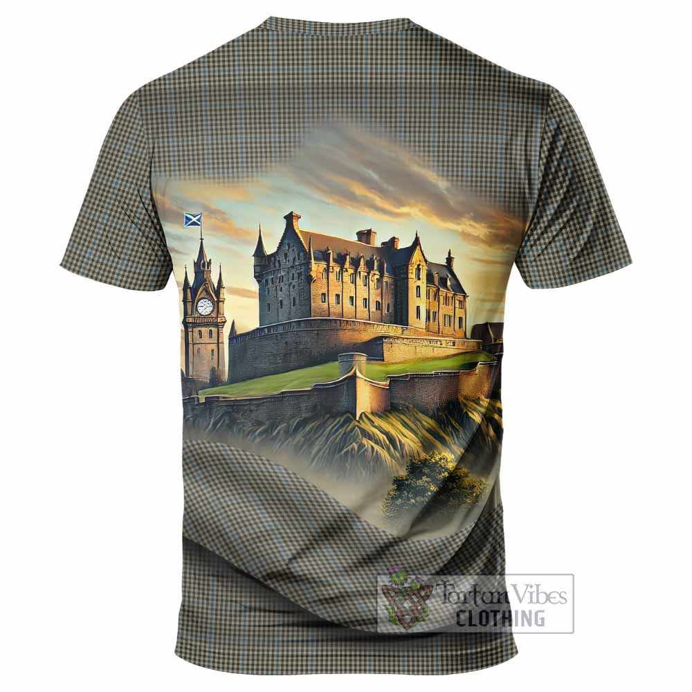Tartan Vibes Clothing Haig Tartan Family Crest T-Shirt with Scottish Ancient Castle Stype