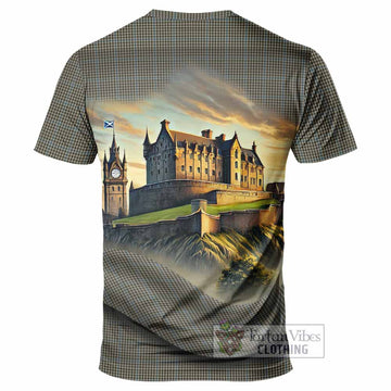 Tartan Vibes Clothing Haig Tartan Family Crest T-Shirt with Scottish Ancient Castle Stype