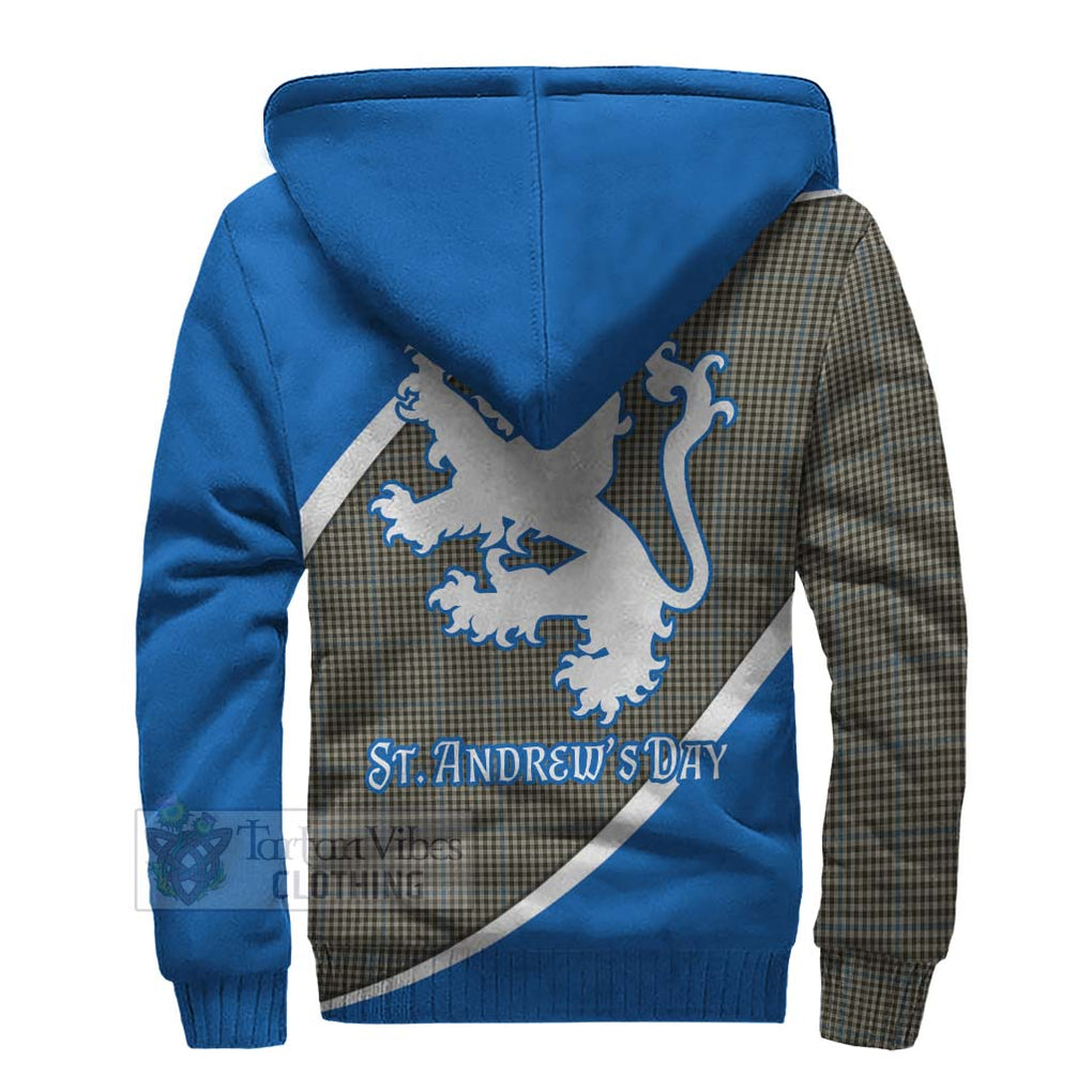 Tartan Vibes Clothing Haig Family Crest Tartan Sherpa Hoodie Celebrate Saint Andrew's Day in Style