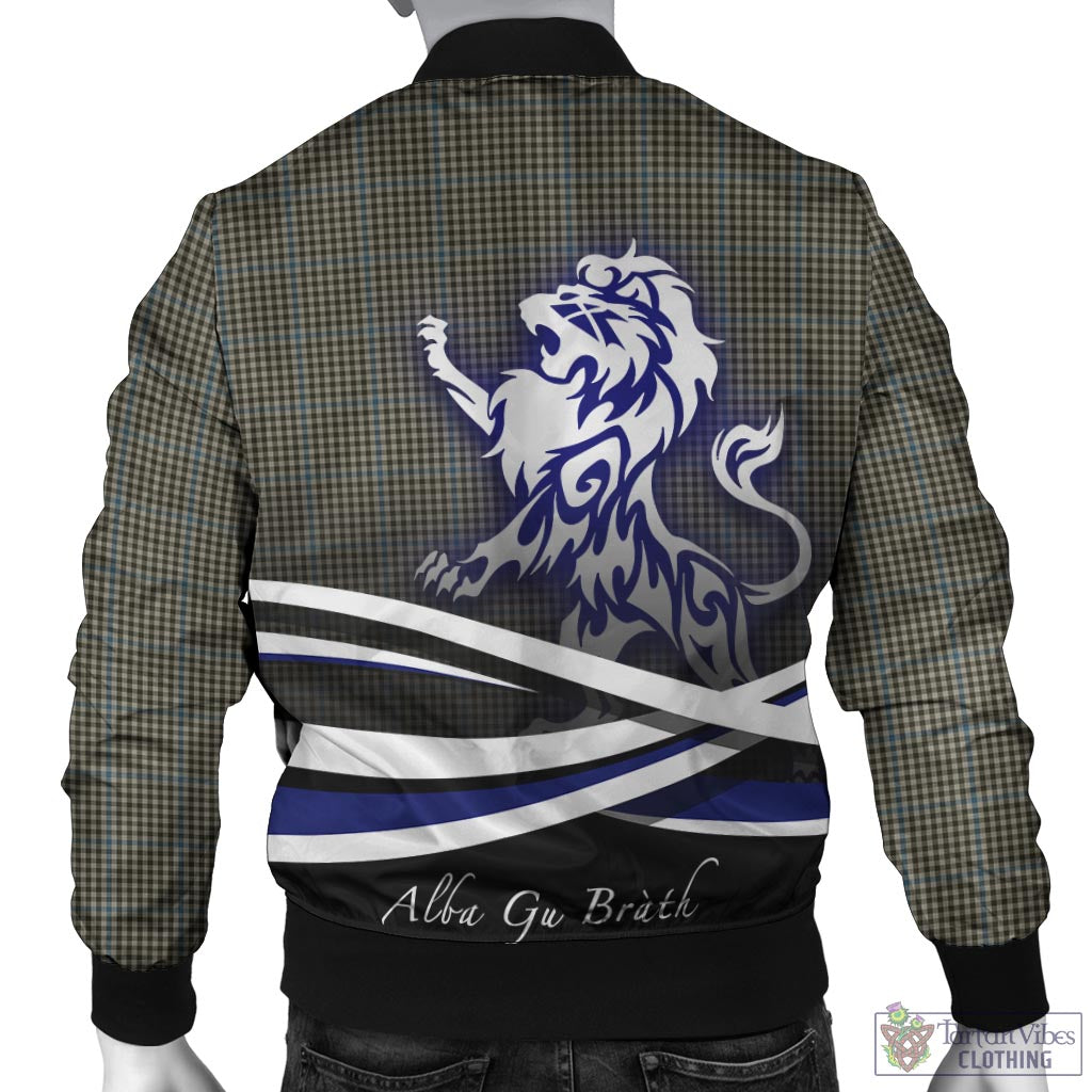 Tartan Vibes Clothing Haig Tartan Bomber Jacket with Alba Gu Brath Regal Lion Emblem