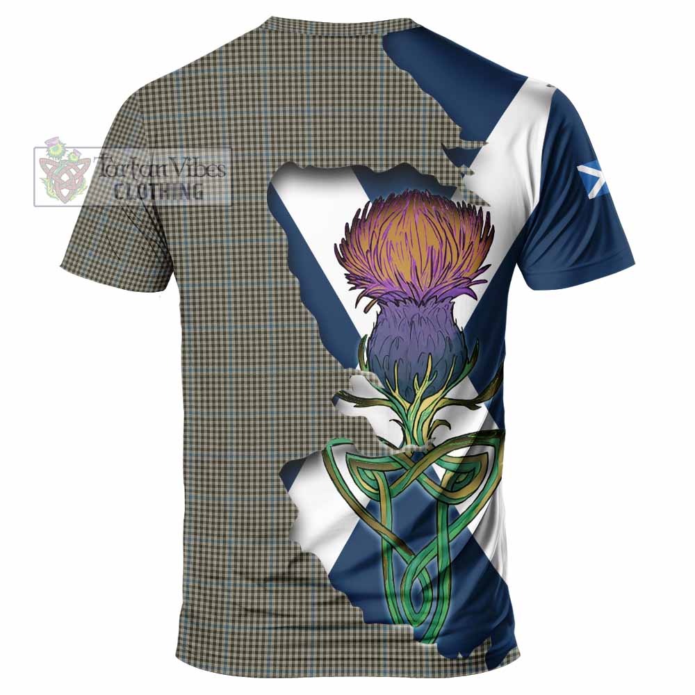 Tartan Vibes Clothing Haig Tartan Family Crest T-Shirt Scottish Thistle Celtic Inspired