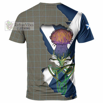 Tartan Vibes Clothing Haig Tartan Family Crest T-Shirt Scottish Thistle Celtic Inspired