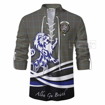 Tartan Vibes Clothing Haig Tartan Ghillie Kilt Shirt with Alba Gu Brath Regal Lion Emblem