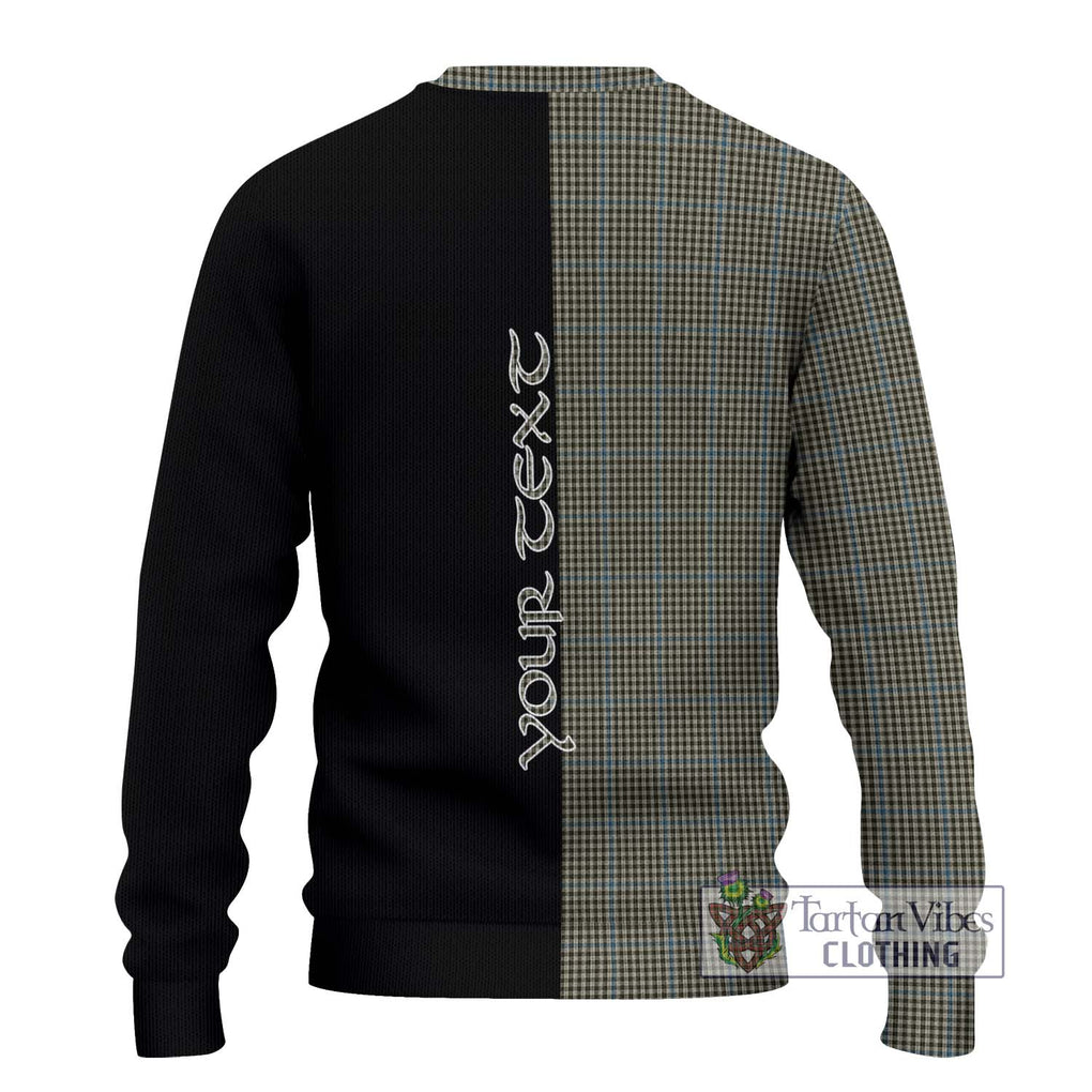 Haig Tartan Knitted Sweater with Family Crest and Half Of Me Style - Tartanvibesclothing Shop