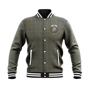 Haig Tartan Baseball Jacket with Family Crest
