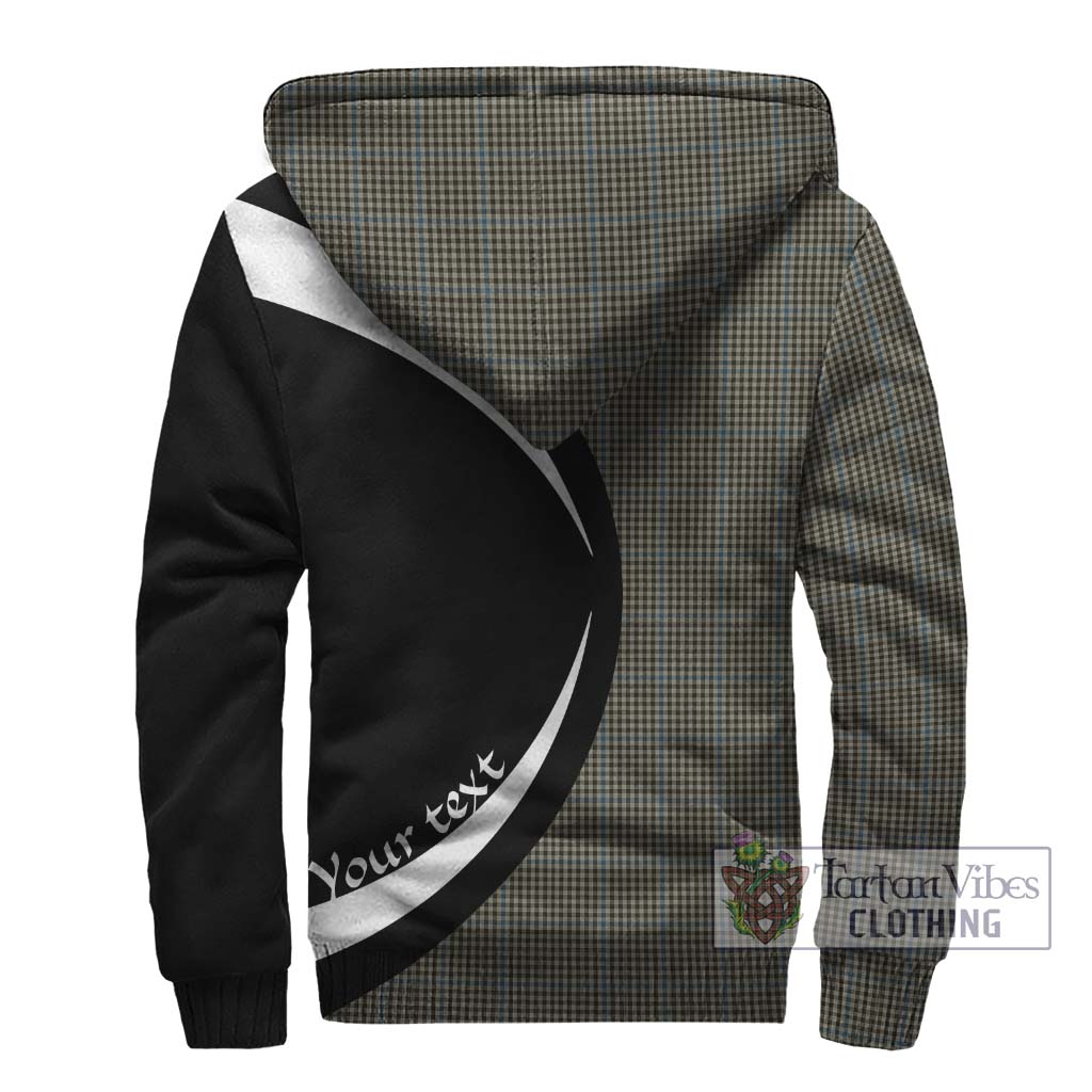 Haig Tartan Sherpa Hoodie with Family Crest Circle Style - Tartan Vibes Clothing