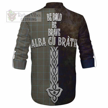 Haig Tartan Family Crest Ghillie Kilt Shirt Alba Gu Brath Be Brave Lion Ancient Style