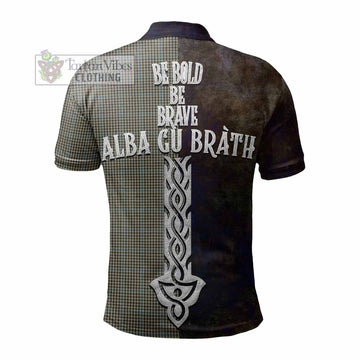 Haig Tartan Family Crest Polo Shirt Alba Gu Brath Be Brave Lion Ancient Style