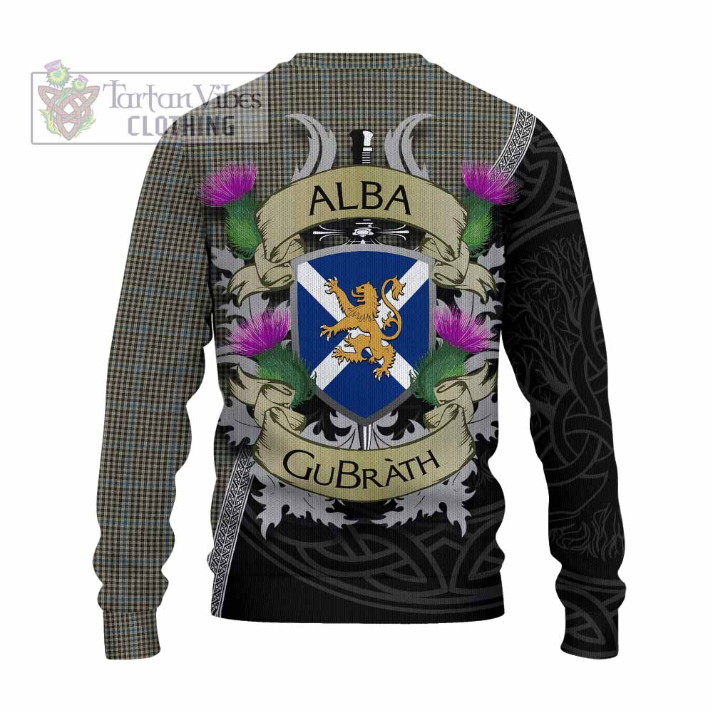 Tartan Vibes Clothing Haig Tartan Family Crest Knitted Sweater Lion Rampant Royal Thistle Shield Celtic Inspired