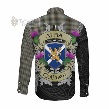 Haig Tartan Family Crest Long Sleeve Button Shirt Lion Rampant Royal Thistle Shield Celtic Inspired