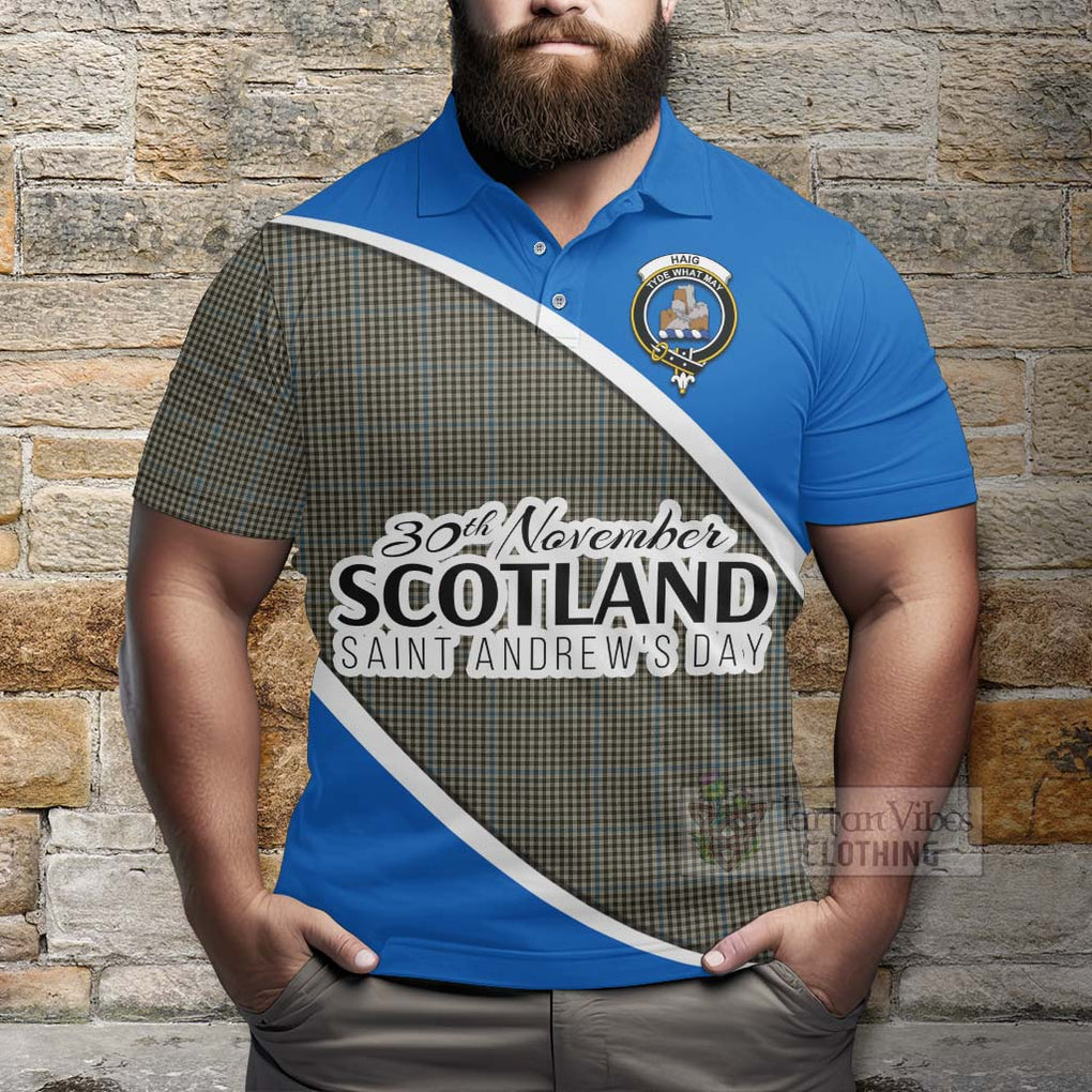Tartan Vibes Clothing Haig Family Crest Tartan Polo Shirt Celebrate Saint Andrew's Day in Style