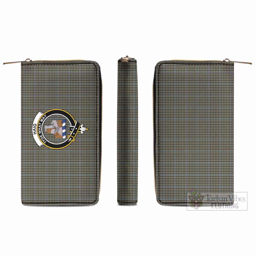 Tartan Vibes Clothing Haig Tartan Women's Leather Wallet with Family Crest