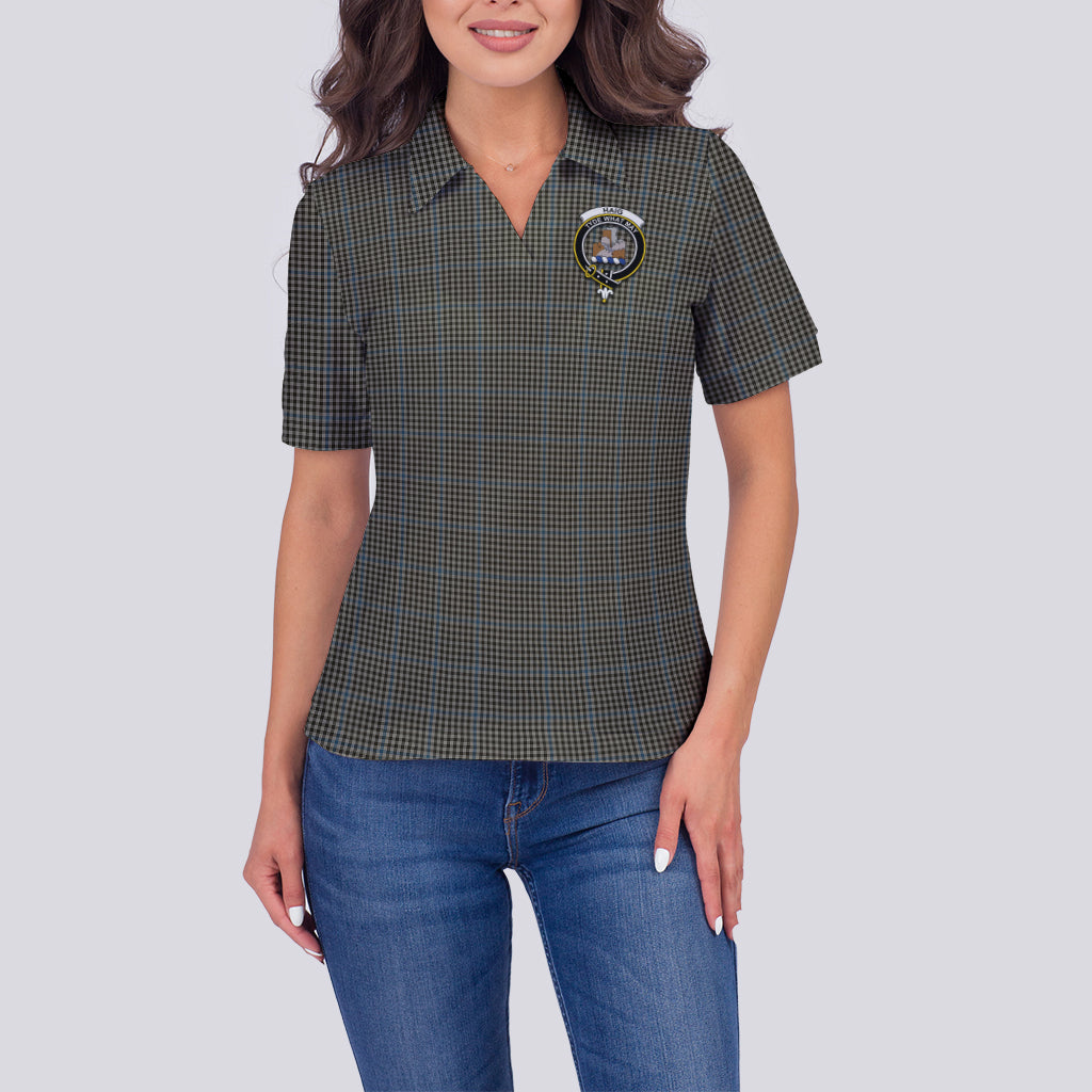 haig-tartan-polo-shirt-with-family-crest-for-women