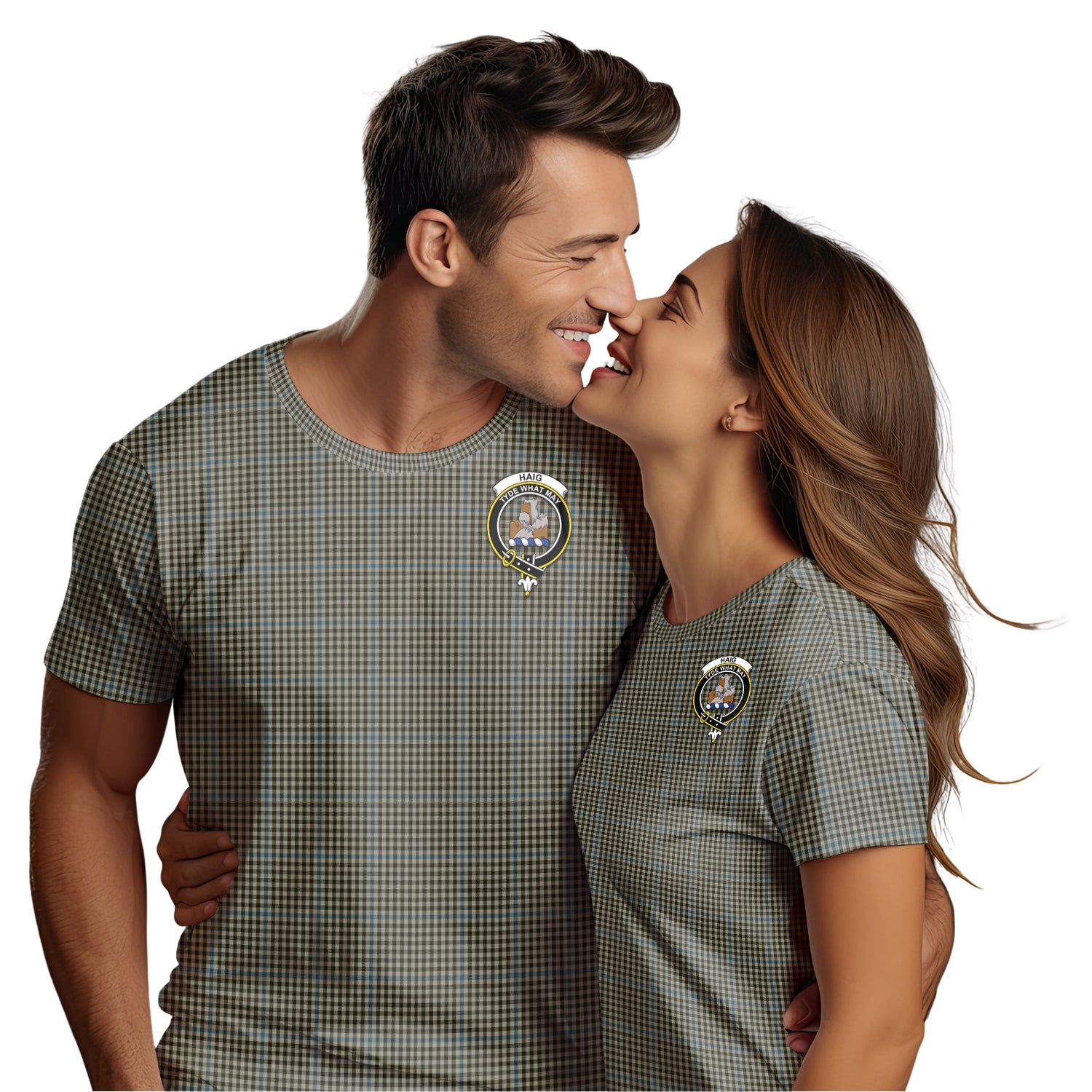 Haig Tartan T-Shirt with Family Crest - Tartan Vibes Clothing