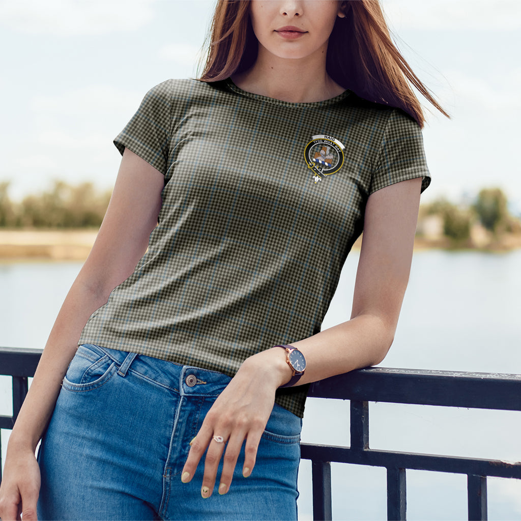 Haig Tartan T-Shirt with Family Crest - Tartan Vibes Clothing