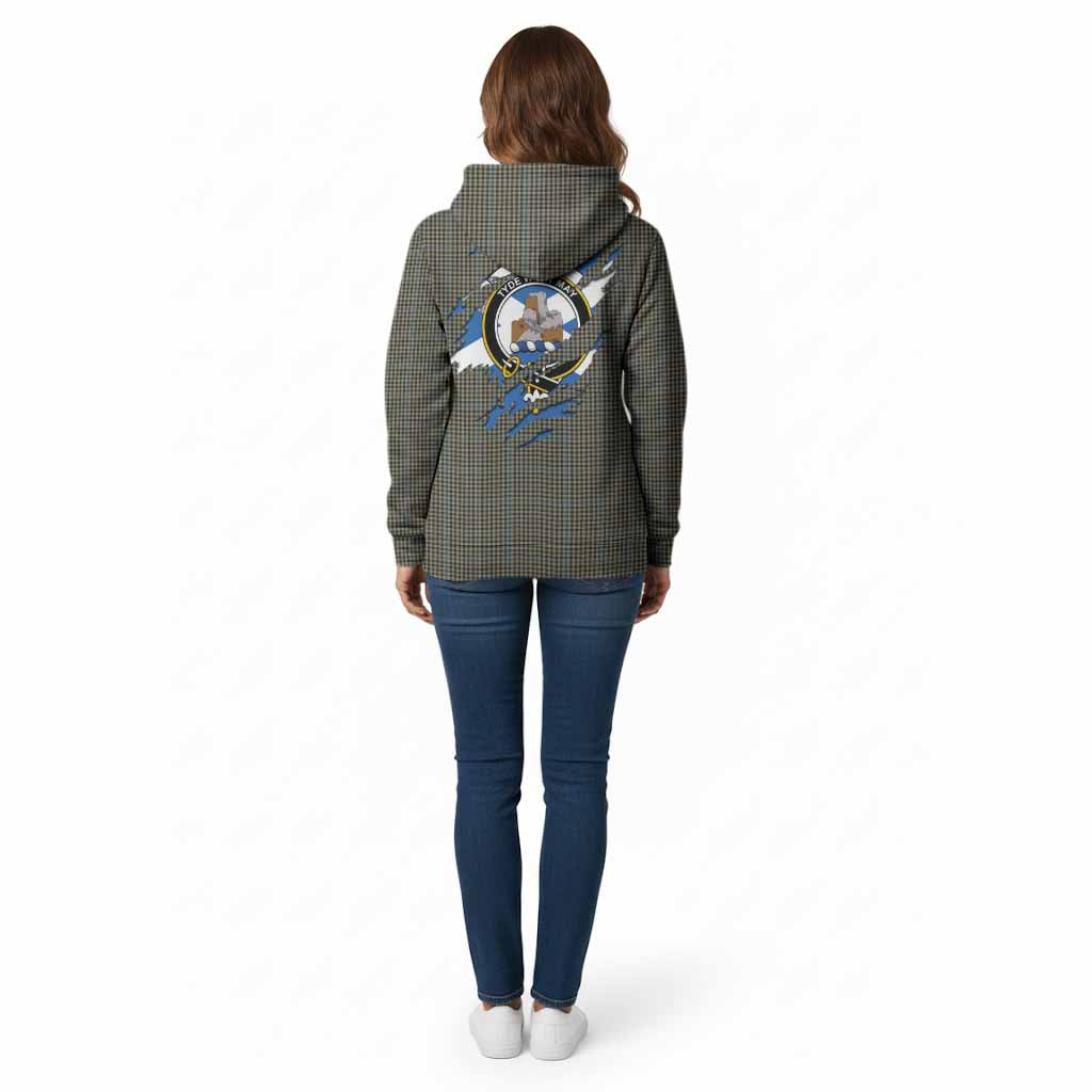 Haig Clan Crest In Me Tartan Cotton Hoodie Scotland Flag Style