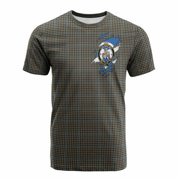 Haig Clan Crest In Me Tartan Cotton T-shirt Scotland Flag Style