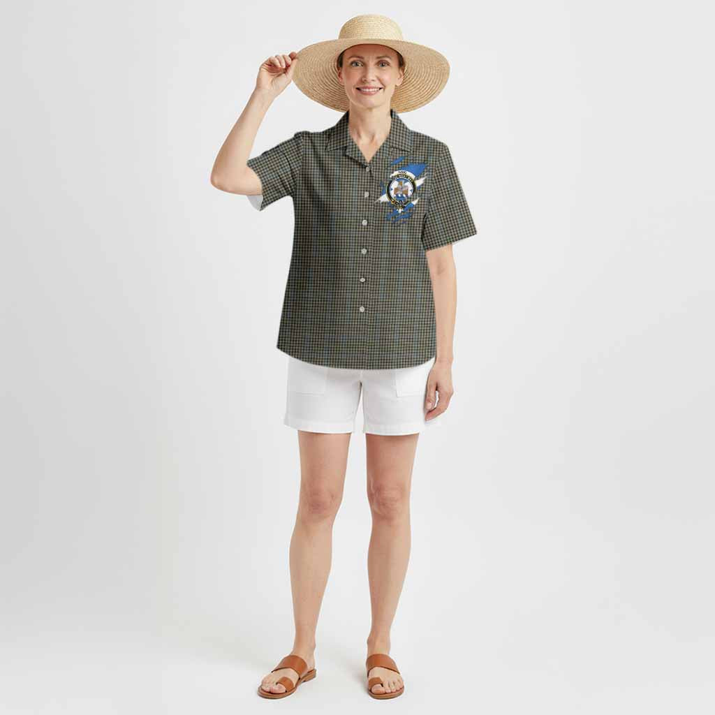 Haig Clan Crest In Me Tartan Hawaiian Shirt Scotland Flag Style