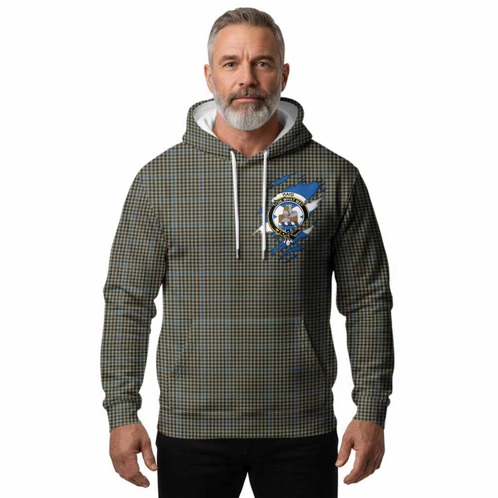 Haig Clan Crest In Me Tartan Hoodie Scotland Flag Style