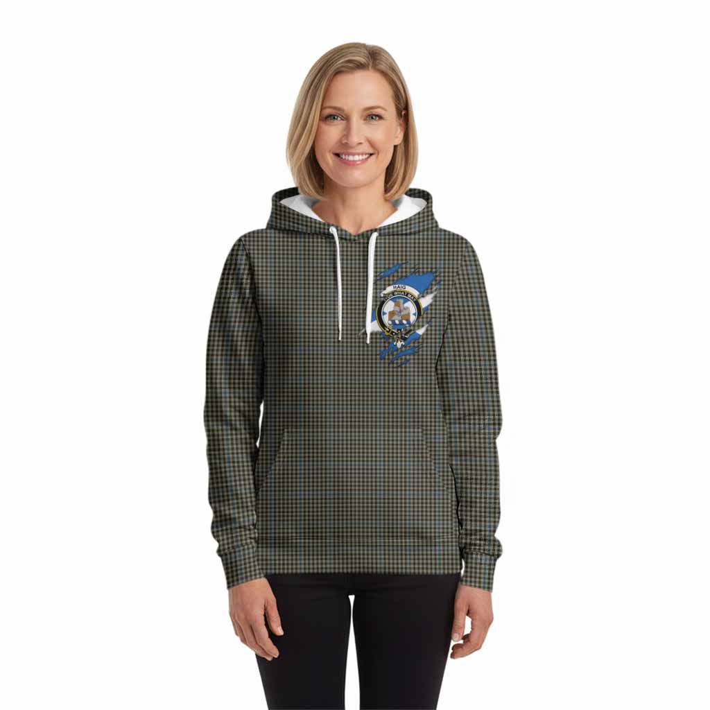 Haig Clan Crest In Me Tartan Hoodie Scotland Flag Style