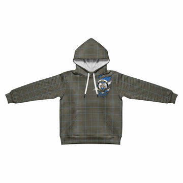 Haig Clan Crest In Me Tartan Kid Hoodie Scotland Flag Style