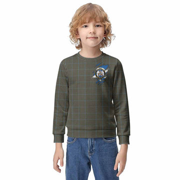 Haig Clan Crest In Me Tartan Kid Knitted Sweatshirt Scotland Flag Style
