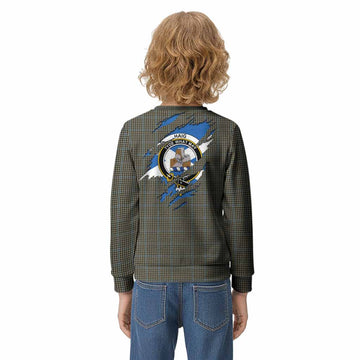 Haig Clan Crest In Me Tartan Kid Knitted Sweatshirt Scotland Flag Style
