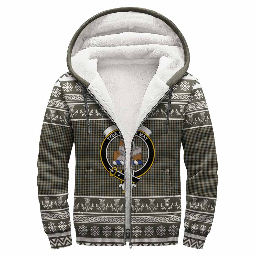 Haig Clan Tartan Christmas Fleece Hoodie with Family Crest - Tartan Vibes Clothing