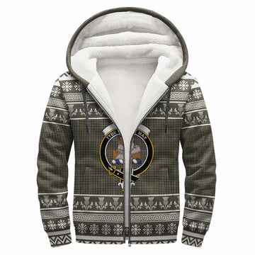 Haig Clan Tartan Christmas Fleece Hoodie with Family Crest