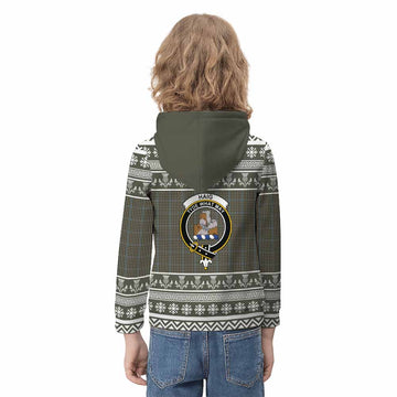 Haig Clan Tartan Christmas Kid Hoodie with Family Crest