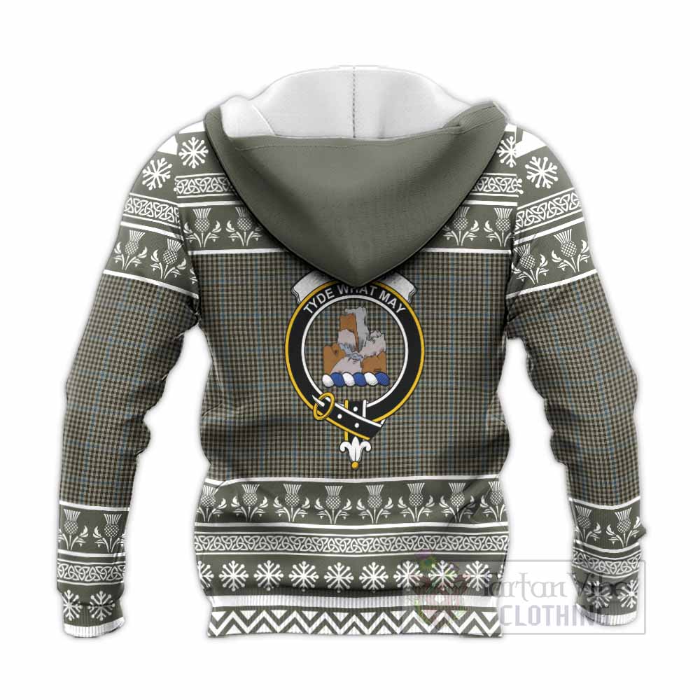 Haig Clan Tartan Christmas Knitted Hoodie with Family Crest - Tartan Vibes Clothing