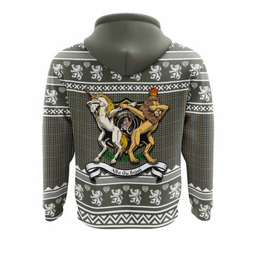 Haig Clan Tartan Crest Christmas Hoodie Coat of Arms Funny Style