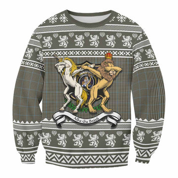 Haig Clan Tartan Crest Christmas Sweatshirt Coat of Arms Funny Style