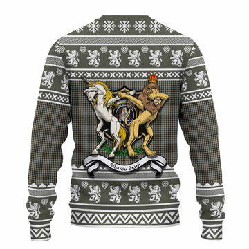 Haig Clan Tartan Crest Christmas Ugly Sweater Coat of Arms Funny Style