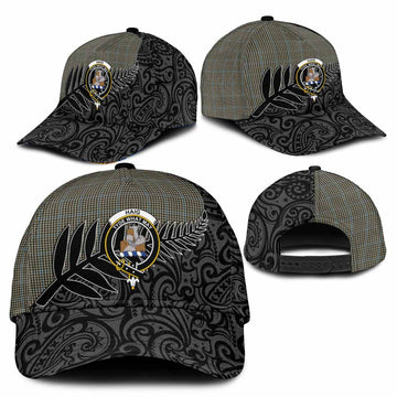 Haig Crest Tartan Classic Cap with New Zealand Silver Fern Half Style