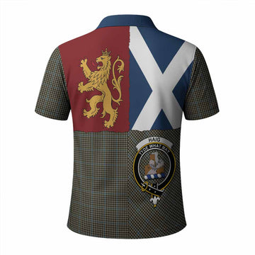 Haig Crest Tartan Polo Shirt with Lion Rampant Saltire Style