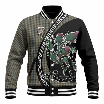 Haig Family Crest Tartan Baseball Jacket Alba Thistle Inspired