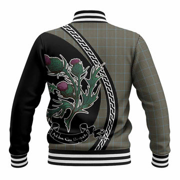 Haig Family Crest Tartan Baseball Jacket Alba Thistle Inspired