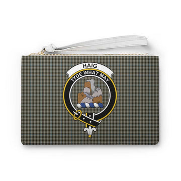 Haig Family Crest Tartan Clutch Bag