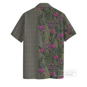 Haig Family Crest Tartan Hawaiian Shirt Scottish Thistle Flower Pattern Half Style - Tartan Vibes Clothing