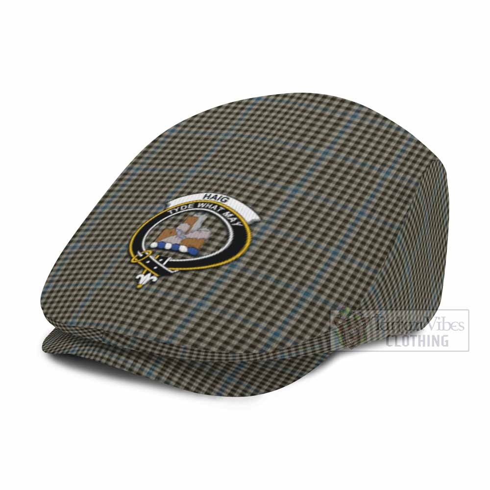 Haig Family Crest Tartan Jeff Cap, Tartan Flat Cap