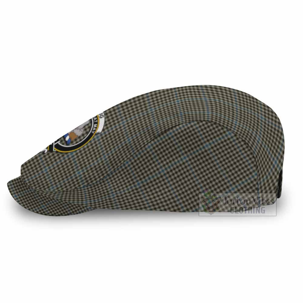 Haig Family Crest Tartan Jeff Cap, Tartan Flat Cap