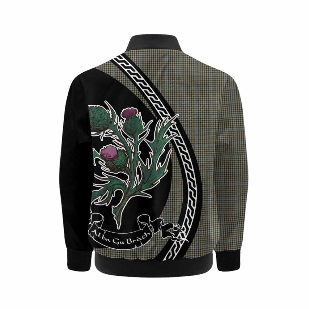 Haig Family Crest Tartan Kid Bomber Jacket Alba Thistle Inspired - Tartan Vibes Clothing