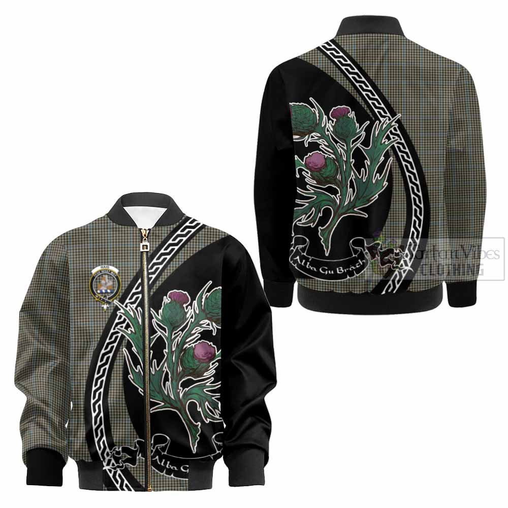 Haig Family Crest Tartan Kid Bomber Jacket Alba Thistle Inspired - Tartan Vibes Clothing