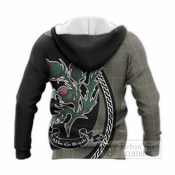 Haig Family Crest Tartan Knitted Hoodie Alba Thistle Inspired
