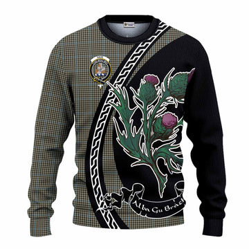 Haig Family Crest Tartan Knitted Sweater Alba Thistle Inspired
