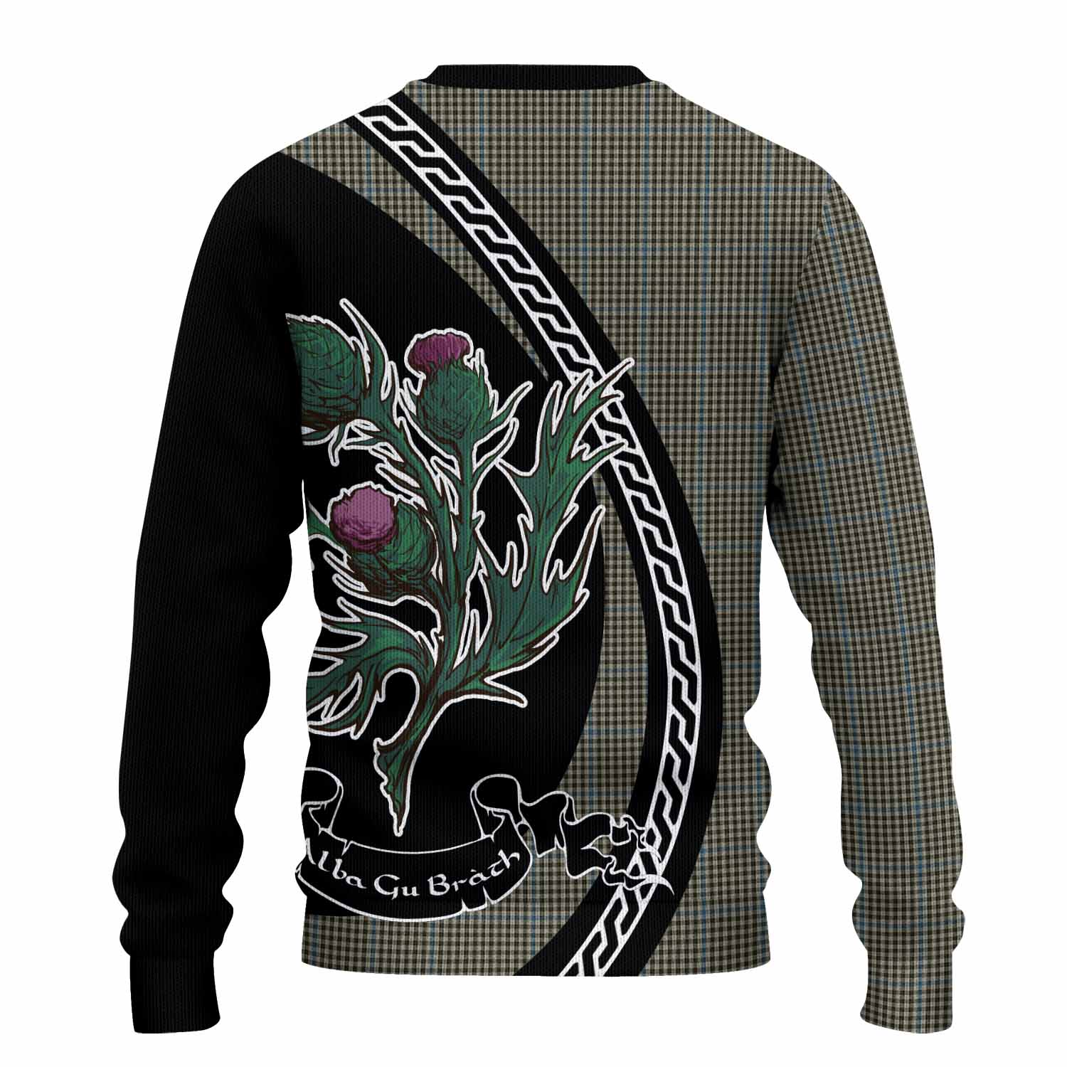 Haig Family Crest Tartan Knitted Sweater Alba Thistle Inspired - Tartan Vibes Clothing
