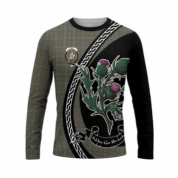 Haig Family Crest Tartan Long Sleeve T-Shirt Alba Thistle Inspired - Tartan Vibes Clothing